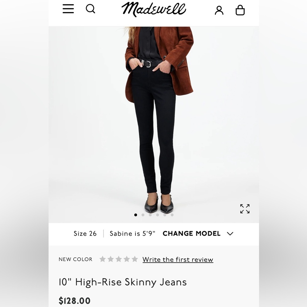 Madewell High Rise Skinny Jean